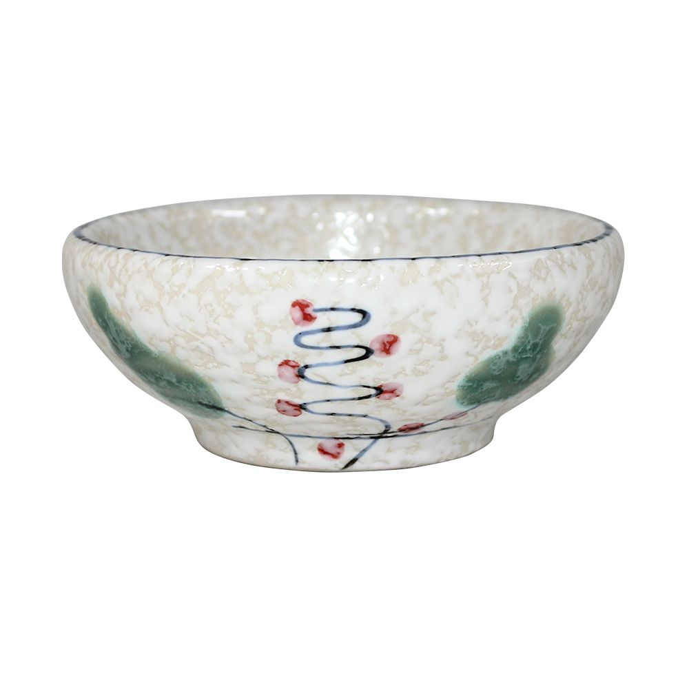  Blanche - Bowl 9.3 x 3.7cm - Chén 9.3 x 3.7cm phun vẽ lá 