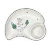 Blanche - Plate 22 x 17.2 x 3.6cm - Dĩa 22 x 17.2 x 3.6cm phun vẽ lá