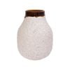 Vase_Bình hoa 21cm san hô màu kem