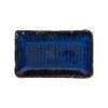 Saphir - Rectangular Plate 26 x 16cm - Dĩa chữ nhật 26 x 16cm xanh viền nâu