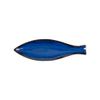 Saphir - Long Fish Plate 40.5cm - Dĩa cá dài 40.5cm xanh viền nâu
