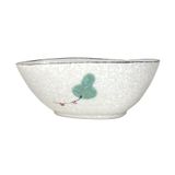  Blanche - Triangle Bowl 14cm - Tô tam giác 14cm phun vẽ lá 