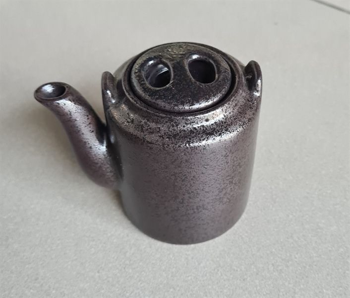  Noir - Soy Sauce Pot w/ Lid 150ml - Bình tương có nắp 150ml đen không vệt 