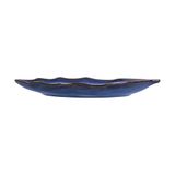  Saphir - Leaf Plate 25 x 2.8cm - Dĩa chiếc lá 25 x 2.8cm xanh viền nâu 