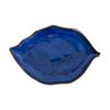 Saphir - Leaf Plate 31 x 20cm - Dĩa chiếc lá 31 x 20cm xanh viền nâu