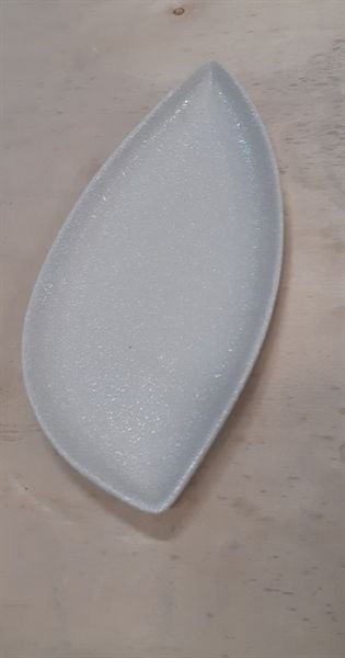  Blanche - Leaf Plate 30 x 13cm - Dĩa chiếc lá 30 x 13cm lộc phát không vệt 
