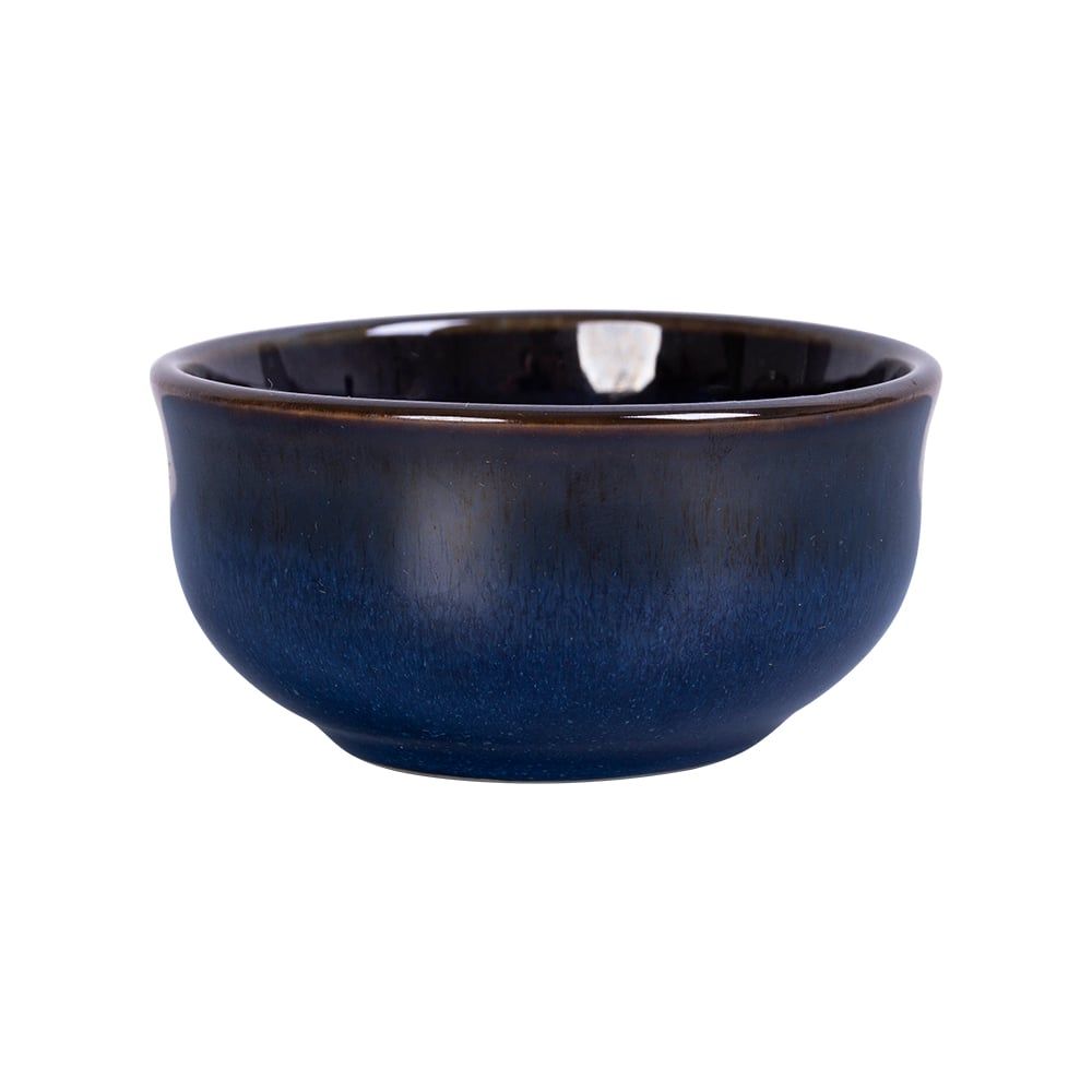  Saphir - Sauce Dish 9 x 4.5cm - Chén tương 9 x 4.5cm xanh viền nâu 