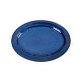  Saphir - Oval Plate 46 x 33cm - Dĩa oval 46 x 33cm xanh viền nâu 