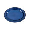 Saphir - Oval Plate 46 x 33cm - Dĩa oval 46 x 33cm xanh viền nâu