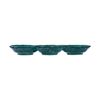  Lotus - 3-compartment Sauce Dish 23 x 9cm - Chén chấm sen 3 ngăn 23 x 9cm xanh thiên phúc 