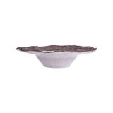  Ancient - Soup Plate 23cm - Dĩa bay 23cm vành vân đá nâu đồng lòng xanh dương 
