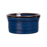  Saphir - Sauce Dish 9 x 4.5cm - Chén sốt sọc tròn 9 x 4.5cm xanh viền nâu 