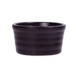  Noir - Sauce Dish 9 x 4.5cm - Chén sốt sọc tròn 9 x 4.5cm đen không vệt 