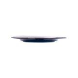  Saphir - Round Plate 28cm - Dĩa tròn 28cm vành tre đan xanh viền nâu 