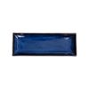 Saphir - Rectangular Plate 40 x 14.5cm - Dĩa chữ nhật 40 x 14.5cm xanh viền nâu