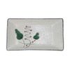 Blanche - Rectangular Plate 32.5 x 20cm - Dĩa chữ nhật 32.5 x 20cm phun vẽ lá