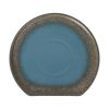 Aphrodite - Round Flat Plate 22cm - Dĩa tròn vành đứng cắt góc 22cm xanh ngọc bích viền nâu (matte)