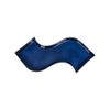 Saphir - S-shape Plate 53 x 13cm - Dĩa chữ S 53 x 13cm xanh viền nâu