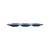  Saphir - 3-compartment Plate 44 x 16cm - Dĩa 3 ngăn 44 x 16cm xanh viền nâu 