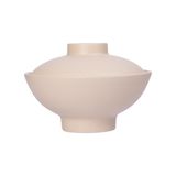  Beige - Bowl w/ Lid 17cm - Bát loe có nắp 17cm màu be (Sandy collection) 