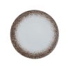  Cloudy - Show Plate 26cm - Dĩa bằng 26cm xanh lục bảo viền nâu (matte) 