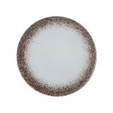  Cloudy - Show Plate 30.5cm - Dĩa bằng 30.5cm xanh lục bảo viền nâu (matte) 