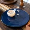 Saphir - Show Plate 26cm - Dĩa bằng 26cm xanh viền nâu