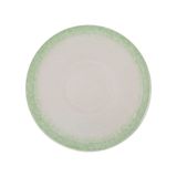  Ariel - Show Plate 30.5cm - Dĩa bằng 30.5cm xanh ngọc viền xanh lá (matte) 