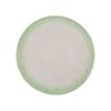 Ariel - Show Plate 30.5cm - Dĩa bằng 30.5cm xanh ngọc viền xanh lá (matte)