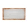 Ariel - Rectangular Plate 33 x 18cm - Dĩa chữ nhật phẳng 33 x 18cm xanh ngọc viền nâu (matte) (Sandy collection) 