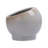 Ariel - Slant Condiment Bowl 15 x 13cm - Hũ gia vị miệng xéo 15 x 13cm xanh ngọc viền nâu (matte) (Sandy collection)