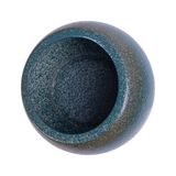 Aphrodite - Slant Condiment Bowl 15 x 13cm - Hũ gia vị miệng xéo 15 x 13cm xanh ngọc bích viền nâu phun hạt (matte) (Sandy collection) 