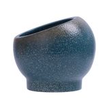  Aphrodite - Slant Condiment Bowl 15 x 13cm - Hũ gia vị miệng xéo 15 x 13cm xanh ngọc bích viền nâu phun hạt (matte) (Sandy collection) 