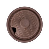  Cocoa - Condiment Pot w/ Lid 9 x 6cm - Hũ gia vị đan tre 9 x 6cm nâu trổ (matte) (Bamboo collection) 