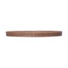  Cocoa - Round Flat Plate 22cm - Dĩa tròn vành đứng đan tre 22cm nâu trổ (matte) (Bamboo collection) 