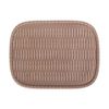 Cocoa - Rectangular Plate 21cm - Dĩa chữ nhật đan tre có viền 21cm nâu trổ (matte) (Bamboo collection)