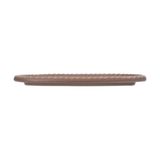  Cocoa - Rectangular Plate 21cm - Dĩa chữ nhật đan tre có viền 21cm nâu trổ (matte) (Bamboo collection) 