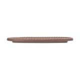  Cocoa - Rectangular Plate 25cm - Dĩa chữ nhật đan tre có viền 25cm nâu trổ (matte) (Bamboo collection) 