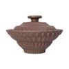  Cocoa - Bowl w/ Lid 18cm - Thố có nắp 18cm nâu trổ (matte) (Bamboo collection) 