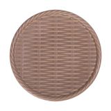  Cocoa - Round Plate 16cm - Dĩa tròn đan tre 16cm nâu trổ (matte) (Bamboo collection) 