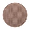  Cocoa - Round Plate 24.5cm - Dĩa tròn đan tre 24.5cm nâu trổ (matte) (Bamboo collection) 