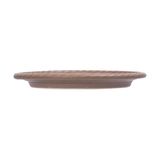  Cocoa - Round Plate 16cm - Dĩa tròn đan tre 16cm nâu trổ (matte) (Bamboo collection) 