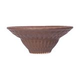  Cocoa - Bowl 18cm - Bát chiết yêu đan tre 18cm nâu trổ (matte) (Bamboo collection) 