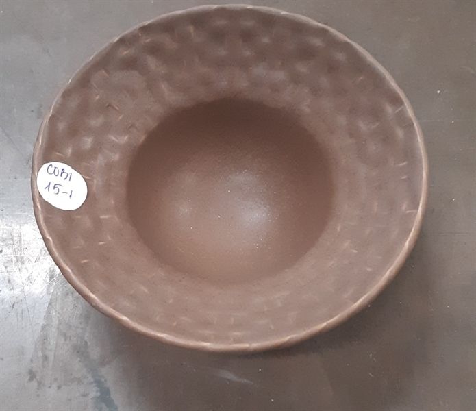  Cocoa - Bowl 15cm - Bát chiết yêu đan tre 15cm nâu trổ (matte) (Bamboo collection) 