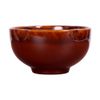  Kaffa - Rice Bowl 11.5 x 6cm - Chén cơm 11.5 x 6cm bóp 4 cánh màu nâu 