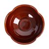  Kaffa - Rice Bowl 11.5 x 6cm - Chén cơm 11.5 x 6cm bóp 4 cánh màu nâu 