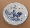 Le Coq - Round Plate 16cm - Dĩa tròn 16cm xanh lam thôn quê