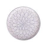  Blanche (Daisy) - Round Plate 22cm - Dĩa tròn vành 22cm lộc phát vẽ bông cúc 