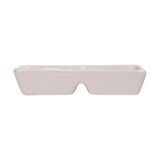  Cream - 2-compartment Sauce Dish 12 x 6cm - Dĩa 2 ngăn nhỏ 12 x 6cm Sắc Màu Thôn Quê (Le Coq collection) 