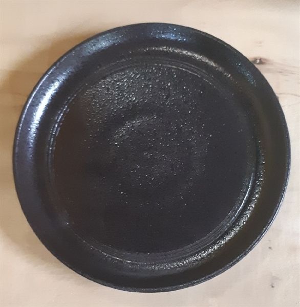  Noir - Round Plate 18cm - Dĩa tròn vành 18cm đen không vệt 